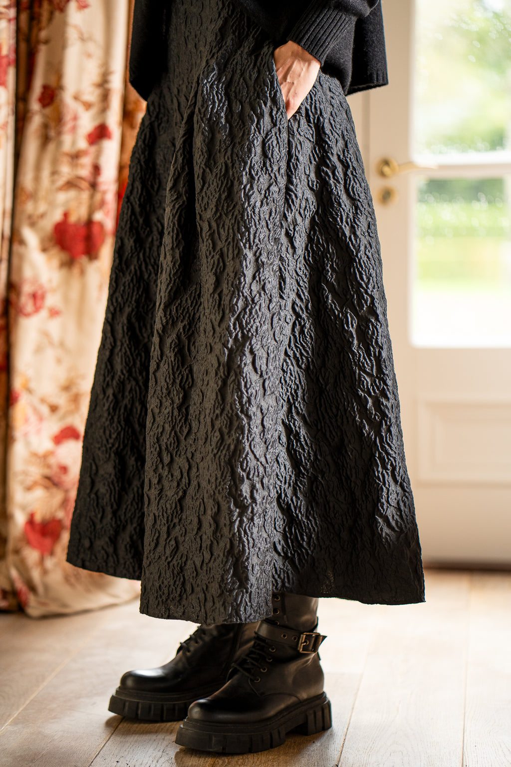 Halston Jacquard Skirt