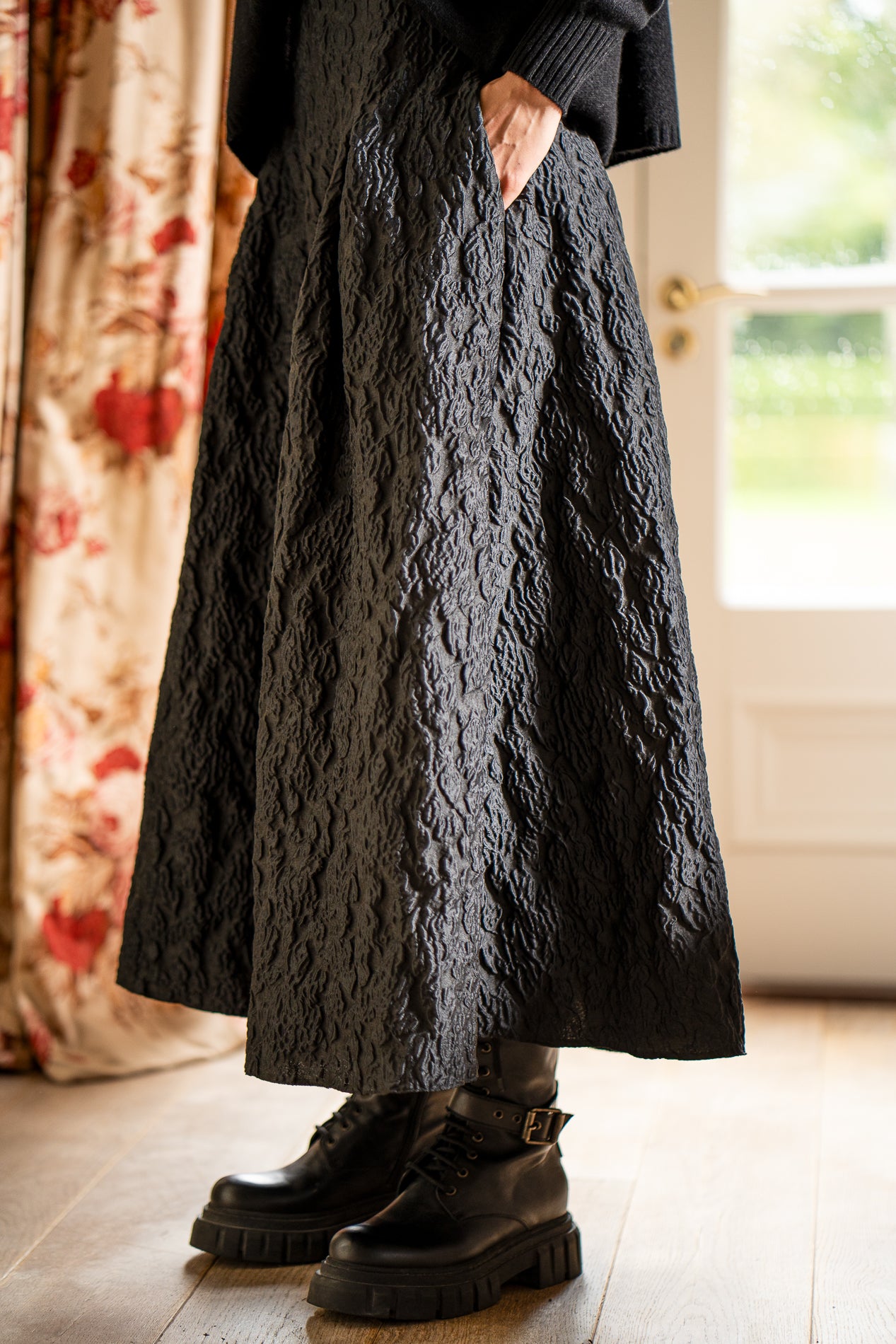 Halston Jacquard Skirt