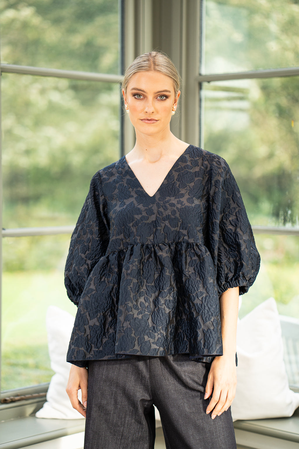 Fig Embossed Jacquard