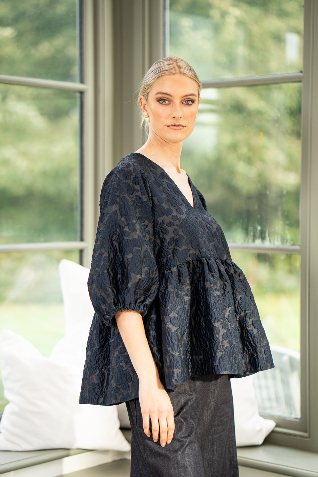 Fig Embossed Jacquard