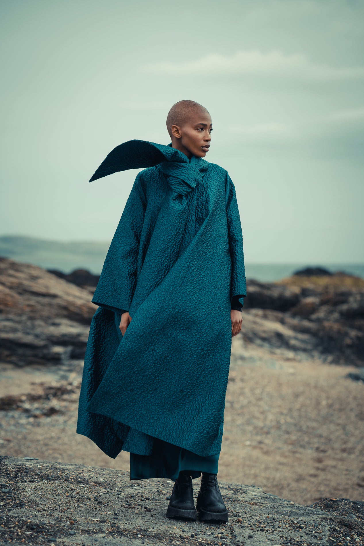 Jones Coat Silk Mix Jacquard