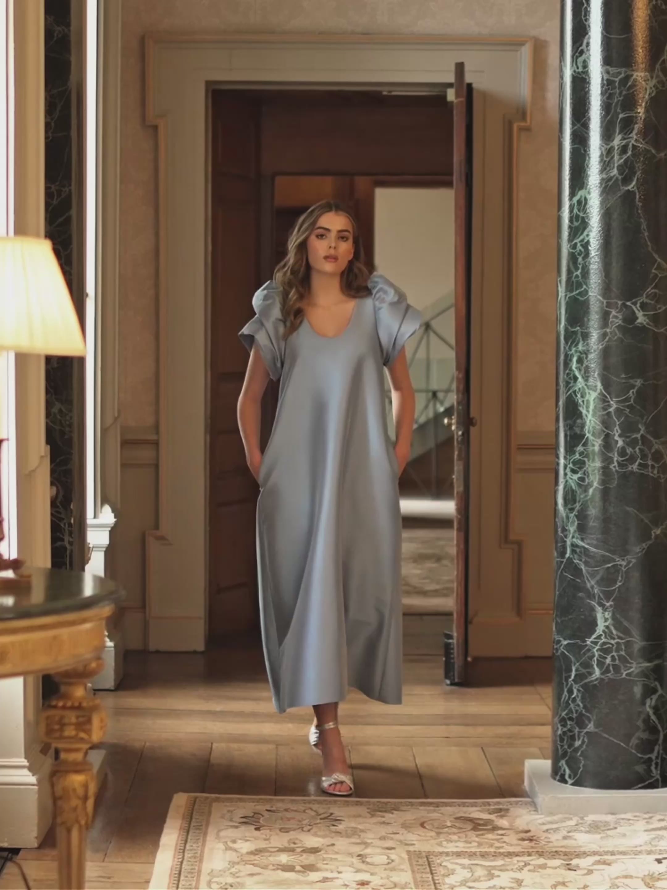 Cleo Frill Sleeve Dress