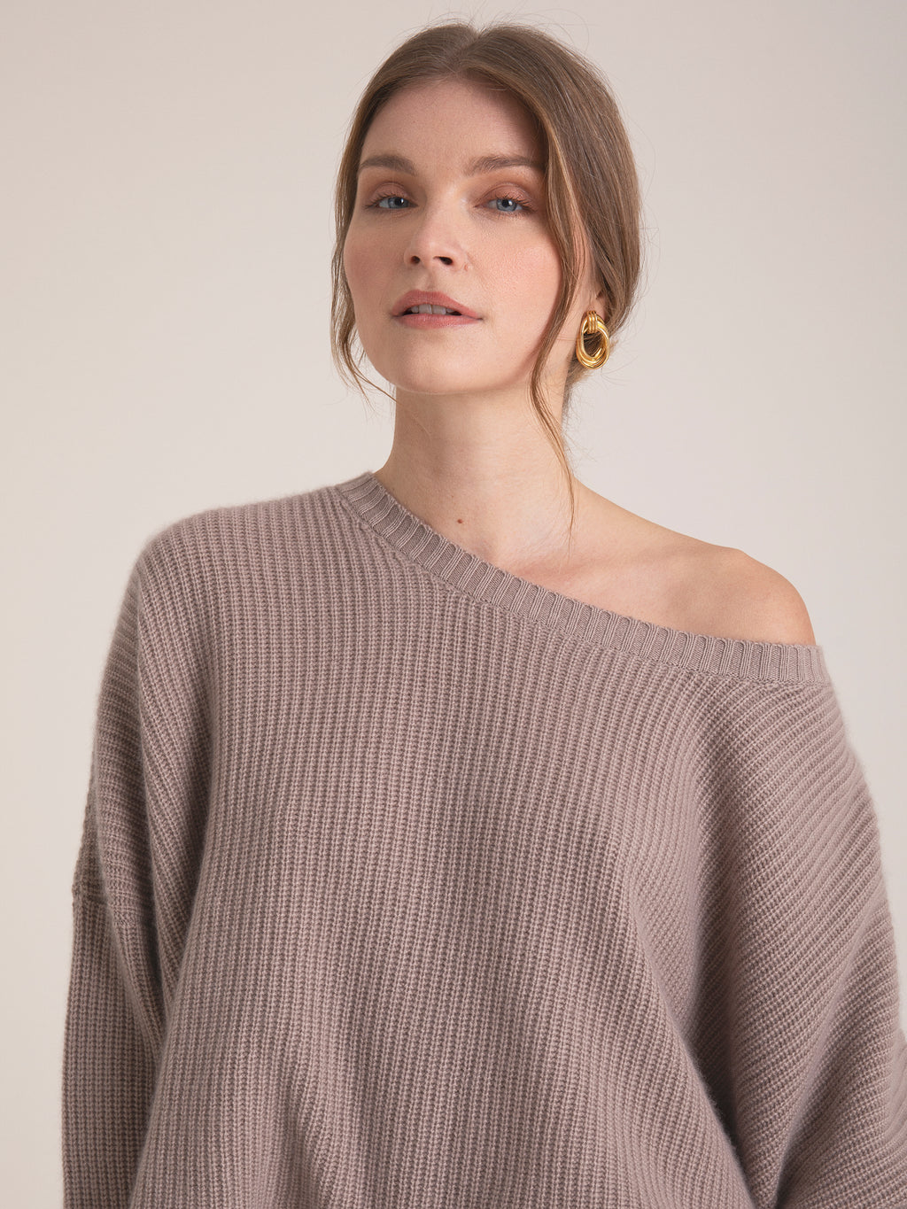 Wren 100% Cashmere chunky rib sweater